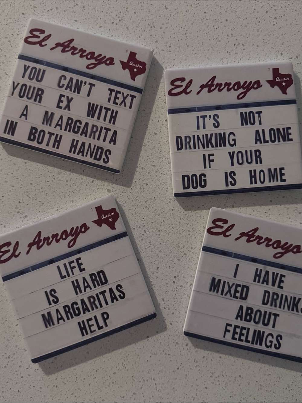 El Arroyo Tile Coasters - Set of 4